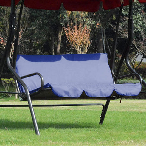 Swing Cushion Cover, Hammock Waterproof Seat Replacement Sleeve Swing Chair Bench Protection Cover Polyester Taffeta for 3 Seater Outdoor Furnitur...