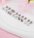 MJust 5 Pairs Titanium Screw Back Earrings for Women Hypoallergenic ScrewBack Earrings for Sensitive Ears Pearl Heart Star Flower CZ 20G Pure Tita...