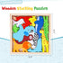 LovesTown 12PCS Wooden Stacking Puzzles, Animal Chunky Jigsaw Puzzles Educational Toys for Kids Gift...