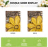 AVOIN colorlife Bee Sunflower Spring Summer Garden Flag 12x18 Inch Double Sided Outside, Welcome Wood Grain Yard Outdoor Flag...