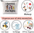 JXGZSO Funny Horror Movie Inspired Cosmetic Bag I Survived Five Nights Makeup Bag Bag Horror Game Lover Gift...