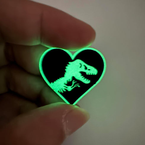 12Pcs Glow in the night dinosaurs shoe charms for Boys Kids shoe Decoration PVC Decoration for Shoes Bracelets Dinosaurs Themed Party Favor...