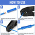 Qibaok 300 PCS Butt Splice Crimp Connectors Insulated Electrical Straight Wire Terminal Connectors 10-22AWG...