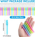 25 Pcs Mini Pens Ballpoint Bulk Pocket Colorful Mini Pen with Keyring Black Ink 1.0 mm Mini Keychain Pen for Badge Office School Teacher Classroom...
