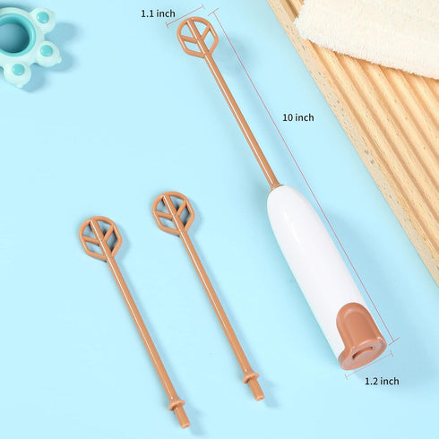 Handheld Electric Baby Formula Mixer,Handheld Drink Mixer (White)...