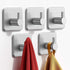 Adhesive Hooks Heavy Duty 22lb(Max) Wall Hooks, 5 Pack Self Adhesive Damage Free Utility Hooks Stainless Steel for Towel Coat Robe, Waterproof Oil...