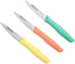 Arcos Paring Knife Set of 3 Pieces 4 Inch Stainless Steel. Colorful Kitchen Knives for Peeling Fruits and Vegetables. Ergonomic Polypropylene Hand...