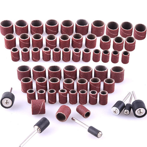 AUSTOR 384 Pieces Drum Sander Set Including 360 Pieces Nail Sanding Band Sleeves and 24 Pieces Drum Mandrels for Dremel Rotary Tool...