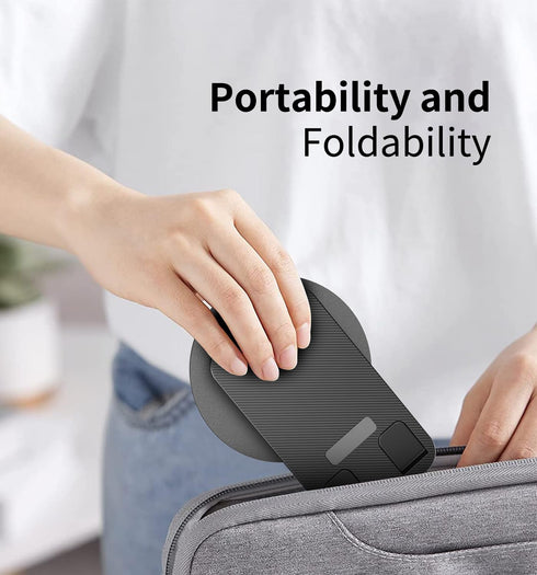 360 Degree Rotating Mobile Phone Holder,Fully Adjustable Foldable Desktop Phone Holder Stand Base,Foldable Desktop Cell Phone Stands for iPhone15 ...