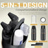 5 in 1 Travel Toothbrush Case with Cup Comb Mirror Shampoo Dispenser, Portable Toothpaste Toothbrush Holder Travel, Multifunctional Toothbrush Con...
