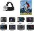 Action Camera Head Mount Strap Chest Mount Harness Backpack Clip Wrist Strap Mount Accessories Kit Compatible with Gopro Hero 12 11 10 9 8/Insta36...