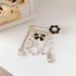 Vintage Imitating Pearl Brooch Number 5 Brooches Pins for Women Fashion Banquet Jewelry...