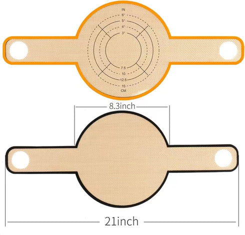 Dutch Oven Mat with Extra Long Handles, 2 Colors (Set of 2) is the best silicone baking mat for Dutch ovens. Non-stick and easy to clean, reusable...