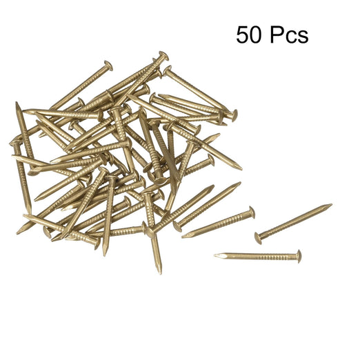 uxcell Small Tiny Brass Nails 1.2x15mm for DIY Decorative Pictures Wooden Boxes Household Accessories 50pcs...