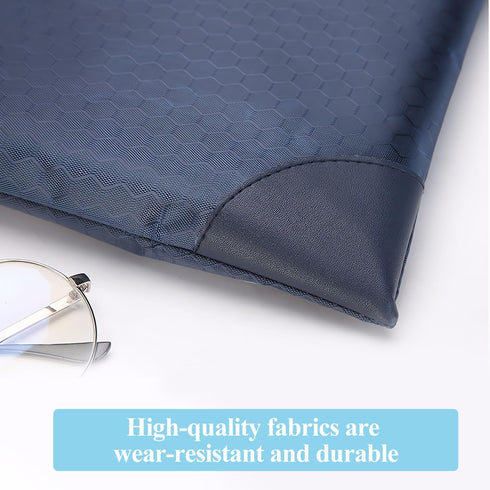 M&G Zipper Pouch with Handle 12x15 in Large Pocket File Bag, A4 Foldable Document Storage Bag for Office Carrying Paper Files Books Filing Folder ...