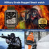 Njord Gear Military Smart Watches for Men Bluetooth Call Rugged Outdoor Sports Smart Watch for Android iOS 5ATM Waterproof Fitness Tracker Smartwa...