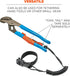 Coiled Lanyard with Buckle End, No Snag Design, Easily Attaches to Hard Hat, Tools, or Small Valuables, Weight Capacity 2lbs, Ergodyne Squids 3157...