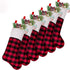 LimBridge Christmas Stockings, 6 Pack 18 inches Buffalo Plaid with Plush Cuff, Classic Stocking Decorations for Whole Family, Red and Black...
