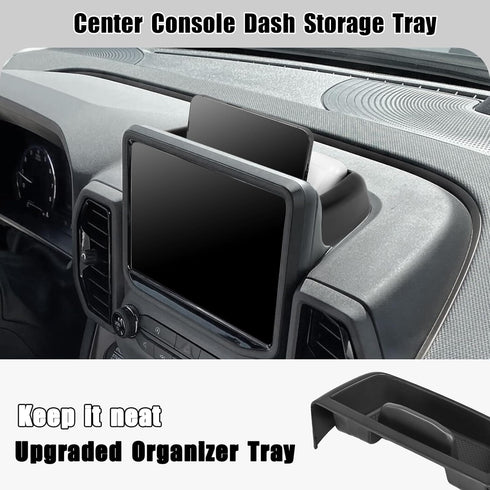 Center Console Dash Storage Tray Compatible with 2021 2022 2023 2024 Ford Bronco Sport CX430 Console Dashboard Organizer Box Phone Holder Insert S...