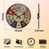 12 Inch Rustic Wall Clock Retro Silent Non Ticking Easy to Read Clock, Battery Operated Decorative Wall Clocks for Kitchen/Living Room/Bedroom/Far...