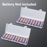 PNGKNYOCN AA Battery Storage Case?Portable Transparent Plastic Battery Case Holds 10 AA batteries for Travelling/Home/Office/Garage?2-pack?...