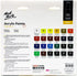 Mont Marte Acrylic Paint Set 24 Colours 12ml, Perfect for Canvas, Wood, Fabric, Leather, Cardboard, Paper, MDF and Crafts (24 Bright Colours 12 ML...