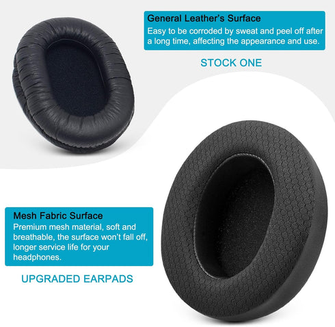 GVOEARS Replacement Ear Pads for Sony MDR 7506, Mesh Material Earpad Cushions for Sony MDR V6 / MDR V7 / MDR-CD900ST Headphones with Noise Isolati...