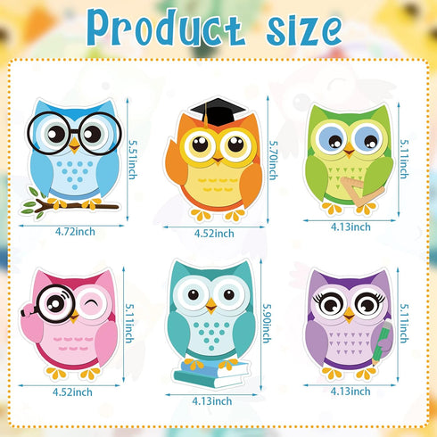 6 Pack Owl Sticky Notes Owl Shaped Notepads Cute Notepads Things to Do Notepad Owl Party Favors for Kids Teacher Classroom Office Gifts Decor Supp...