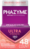Phazyme Ultra Strength Gas & Bloating Relief, Works in Minutes, 48 Fast Gels...