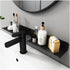 17 Inch Acrylic Bathroom Shelf Organizer Over The Faucet, Over The Sink Shelf Bathroom, Bathroom Sink Shelf Over Faucet, Bathroom Countertop Organ...