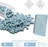 WIBIMEN Mini Ice Cube Trays,104x3PCS Small Ice Cube Tray Crushed Ice Tray for Chilled Drinks Coffee Juice(3Pack Blue Ice trays & Ice Bin & Ice Sco...
