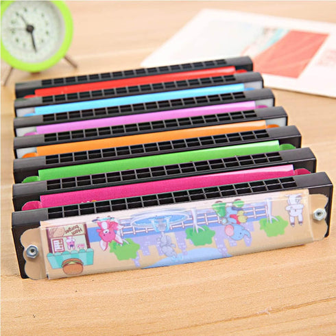 Kids Harmonica Party Favors, 12Pcs Harmonicas for Kids Musical Instrument Toy Gift, 16 Holes Toddlers Harmonica, Kids Party Favors Goodie Bags Stu...