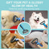 Pet Grooming Brush, Double Sided Undercoat Rake for Dogs & Cats, Professional Deshedding Brush and Dematting Tool, Safe and Effective Removing Kno...