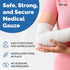 California Basics 48-Pack Gauze Bandage Roll with Tape, 4 Inches x 4 Yards - Soft, Stretchable & Breathable Wrap for Wound Care, First Aid & Medic...