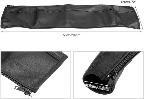 Baby Stroller Handle Cover, Leather Pram Foam Armrest Covers Universal Bumper Pushchair Handlebar Sleeve Removable Grip Bar Replacement Accessorie...