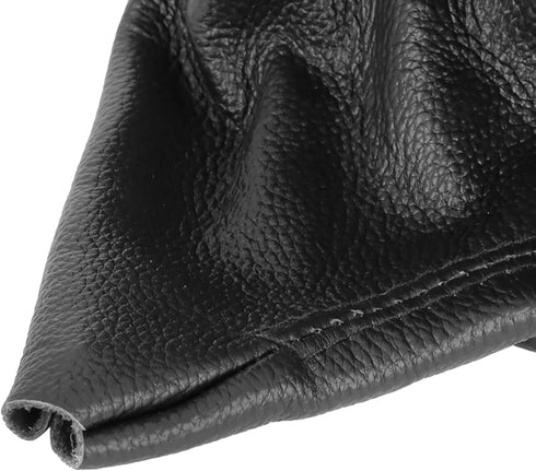 X AUTOHAUX Gear Shifter Knob Boot Dust Cover PU Leather for BMW 323i 328i 1998-1999 for BMW 325i 330xi 2004-2005...