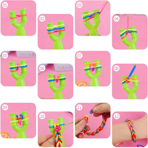 2000 PCS S Clips Rubber Band Clips, lyfLux Connectors Rubber, Bracelet Making, DIY Handicrafts, Exquisite Gadgets, Transparent and Color...