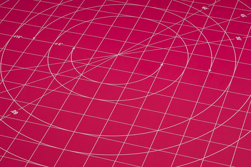 The Quilted Bear Rotating Cutting Mat 7" x 7" - Square Self Healing 360° Rotating Craft Cutting Mat with Innovative Locking Mechanism for Quilting...