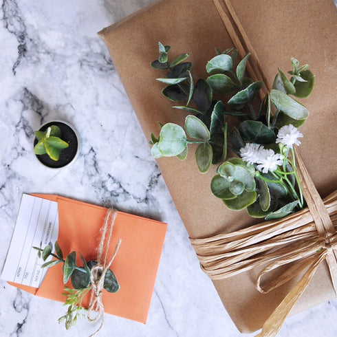 Supla 3 Pcs Realistic Eucalyptus Leaves Bushes Artificial Greenery Stems Faux Eucalyptus Branches in Grey Green 14.6" Tall for Vase Bouquets Wreat...