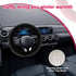 Fur Wool Sheepskin Car Steering Wheel Cover, 15 Inch Fluffy Anti-Slip Auto Steering Wheel Protector for Warm Winter, Universal Fuzzy Plush Vehicle...