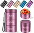 Aluminum Alloy Waterproof Pill Organizer 3 times a day,Moisture Proof Metal Pill Case,Small Daily Pill Holder for Purse,Portable Travel Pill box C...