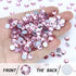 1440PCS SS20 Crystal Glass Flatback Rhinestones, Round Flat Back Crystal Gems for Nail Art and Craft Clothes, Glue Fix Diamond Stones Light Pink (...