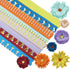 FAZHBARY 20 Inch / 50 CM Quilling Paper Flowers Kit Colorful 8 Different Petal Paper Quilling Strips Bulk for Beginners DIY Handmade Art Crafts...