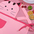 Love Potato Cute Girls Toddler Cartoom Cat Embroidered Cotton Kitchen Cooking Baking Apron for Kids 2-4 Years Old (Pink)...