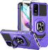for TCL ION X Case,TCL ION V Phone Case with Tempered Glass Screen Protector,Military Grade Heavy Duty Shockproof Protective Cover,with Ring Kicks...