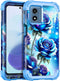 Miqala for Moto G 5G 2024 Case,Glow in The Dark Three Layer Heavy Duty Shockproof Full Body Protection Hard Plastic Bumper+Soft Silicone Protectiv...
