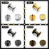 Jetmore 480 Pack Leather Rivets, Brass Rivets for Fabric, Leather Rivet Kit, Double Cap Rivet for DIY Leather Craft, Hats, Purse, Shoes, Bag, Rema...