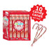 YumEarth Organic Candy Canes - Individually Wrapped Full Size Peppermint Candy Canes - Allergy Friendly, Non GMO, Gluten Free, Vegan - 10 Count (P...