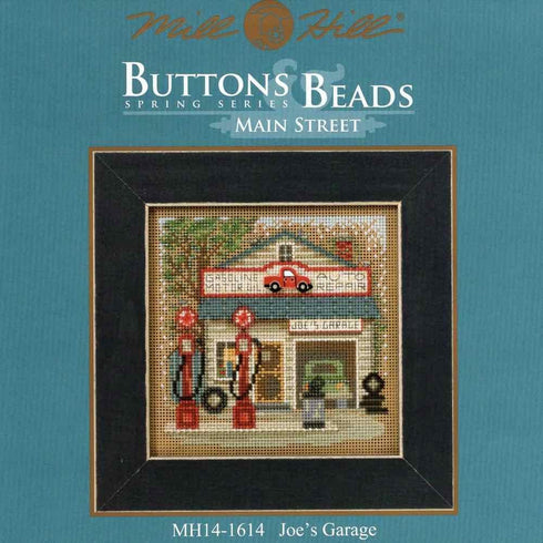 Joe's Garage Beaded Counted Cross Stitch Kit Mill Hill 2016 Buttons & Beads Spring MH141614 Main Street Series...