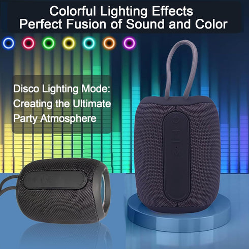 Lightweight Wireless Bluetooth Speaker, Outdoor Handheld Colorful Speaker, high-Power subwoofer, True Wireless Stereo, 3.5mm Jack Small Speaker, J...